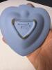 Wedgwood Blue Jasperware Heart Dish with Classical Relief - 2