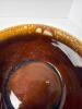 Four Hull Brown Drip Glaze Soup Bowls With Handles - 6