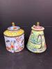 Pair of Enamel Miniature Teapots, Bee and Rabbit Motifs - 3