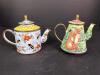 Pair of Enamel Miniature Teapots, Bee and Rabbit Motifs - 4