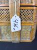 Lidded Asian-Style Woven Bamboo Tiered Basket with Handle - 8