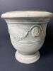 Waccam Made in Italy Glazed Pottery Planters with Wood Stands - 2