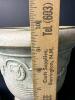 Waccam Made in Italy Glazed Pottery Planters with Wood Stands - 9