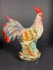Ceramic Rooster Figurine in Bright Glaze Colors - 3