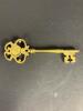 Ornate Brass Skeleton Key in Victorian-Style