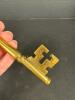 Ornate Brass Skeleton Key in Victorian-Style - 5