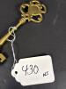 Ornate Brass Skeleton Key in Victorian-Style - 6