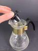 Miniature Corning Heat-Proof Glass Coffee Carafe with Brass Band - 5