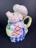 Fitz and Floyd Pig Chef Teapot Hand-Painted Ceramic