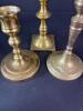 Three Brass Candlesticks in Traditional Style - 3