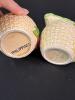Omnibus Ceramic Basketweave Fruit Creamer, Sugar, and Mugs Set - 6