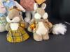 Annalee Easter Bunny Doll with Handmade Fabric Rabbits and Squirrels - 3