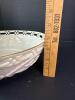 Large Lenox Porcelain Reticulated Bowl With Gilt Rim - 5
