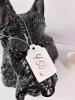 Large Ceramic Scottish Terrier Dog Sculpture in Black Glaze - 8