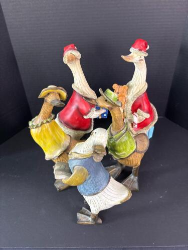 Wooden Duck Figurines Collection