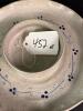 Handmade Pottery Chip and Dip Plate With Blue Floral Motif - 5