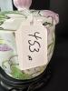 Hand-Painted Butterfly and Floral Porcelain Jar with Lid and Stand - 8