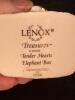 Tiny Lenox Treasures Tender Hearts Elephant Porcelain Trinket Box - 6