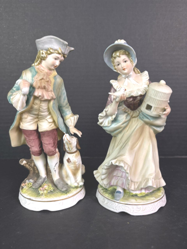 Pair of Classic Gallery Collection 1968 Porcelain Figurines, R. Gavette