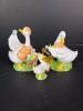 Set of Three Ceramic Goose Figurines