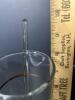 Hand-Painted Glass Cocktail Pitcher with Stirrer W/ Pheasant Motif - 6