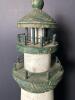 Wood 21" Tall Lighthouse With Green and White Finish - 2