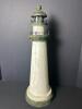 Wood 21" Tall Lighthouse With Green and White Finish - 5