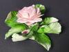 Capodimonte Italian-Style Porcelain Rose Sculpture - 2