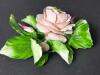 Capodimonte Italian-Style Porcelain Rose Sculpture - 3
