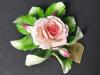 Capodimonte Italian-Style Porcelain Rose Sculpture - 4