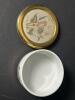Japanese Chokin Art Porcelain Trinket Box with 24K Gold Trim - 2
