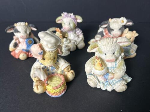 Mary's Moo Moos Enesco Figurines Designed by Mary Rhyner