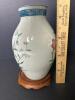 Andrea by Sadek 9" Hand Painted Fleurs de Chantilly Vase - 2