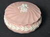 Wedgwood Pink Jasperware Trinket Box with Classical Relief