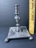 Colonial Williamsburg Reproduction Square-Based Metal Candlestick - 2