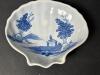 Small Oud Delft Blue and White Shell Dish