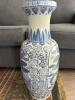 Very Large 23" Blue and White Chinese Style Porcelain Vase - 2
