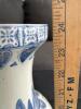 Very Large 23" Blue and White Chinese Style Porcelain Vase - 5