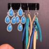 Lot of Blue and Green Beaded Costume Jewelry - 6