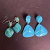Lot of Blue and Green Beaded Costume Jewelry - 7