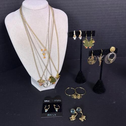 Lot of Disney-Themed Jewelry