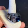 Screven County Academy 1989 Class Ring with Blue Gem - 2