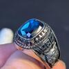Screven County Academy 1989 Class Ring with Blue Gem - 5