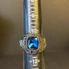Screven County Academy 1989 Class Ring with Blue Gem - 8