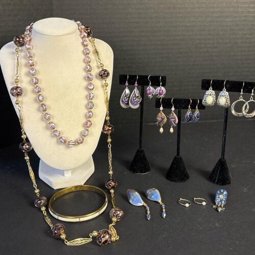 Vintage Artsy Beaded Costume Jewelry