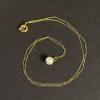 Gold Filled 12K Chain Necklace With Pearl Pendant