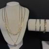 Lot of 14K Gold Flat Link Jewelry