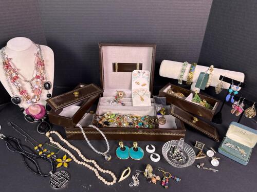 Large Assorted Costume and Fashion Jewelry Collection and Accessories