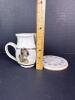 Stoneware Creamer Pitchers with Heart Motif Trivets - 2