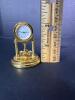 Miniature Gold Tone Quartz Anniversary-Style Clock and Base - 3